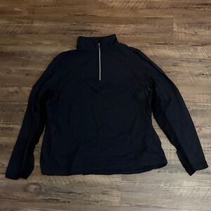Black Quarter-Zip Pullover